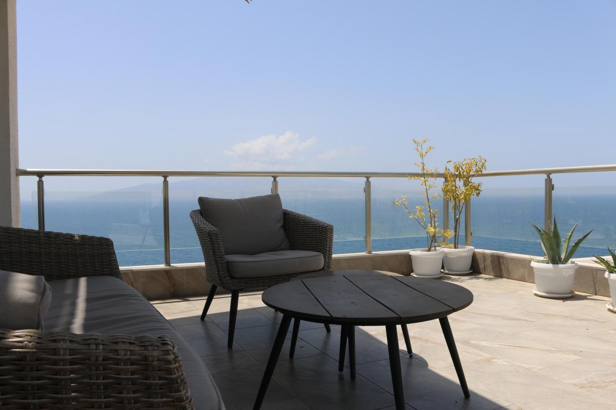 Apartamento Infinity Sea View Penthouse Sarandë Exterior foto